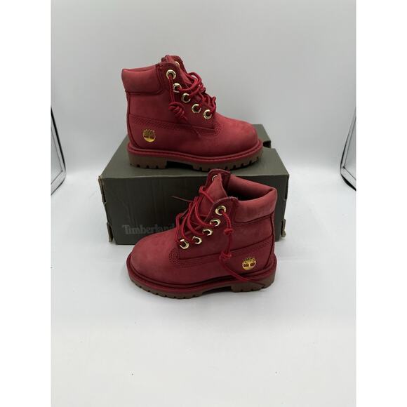 Timberland 6 Inch Boys Toddler Dark Red Size 5c - Picture 1 of 7